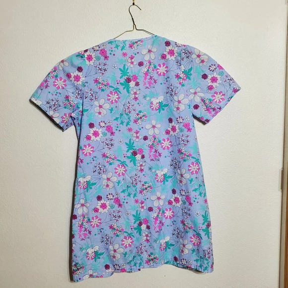 VTG Lati Fashion 3X Floral house coat moomoo Embroidered grannycore pockets - Picture 2 of 10